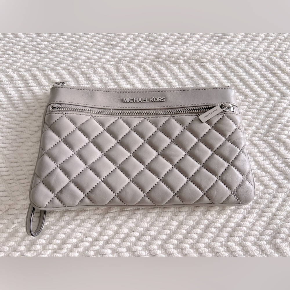 Gray Michael Kors clutch
